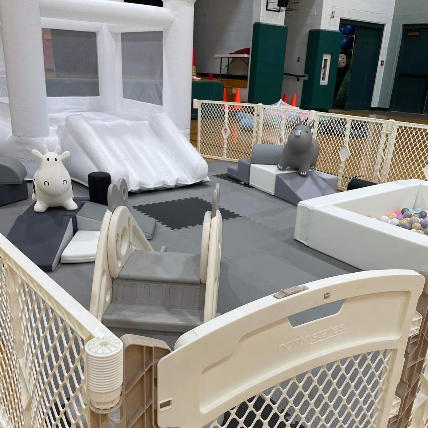 Grey Soft Play Set Up